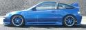 Zijlijsten voor de Honda CRX